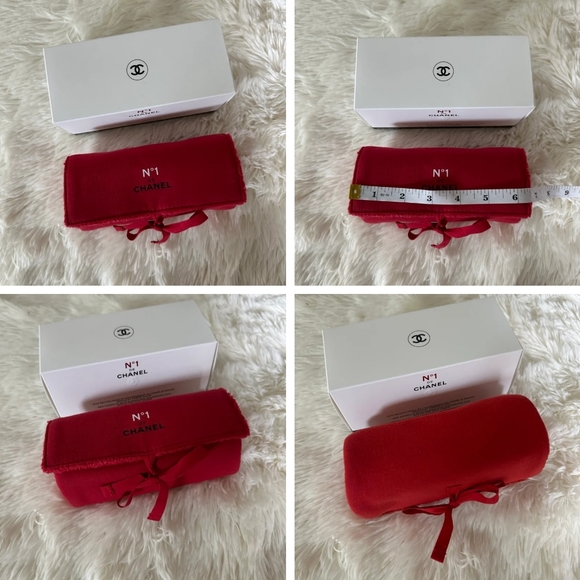 Chanel Camelia Rouge makeup/tube pouch - Picture 3 of 3